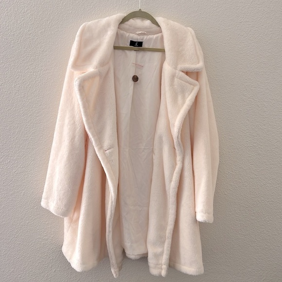 JASON WU • Women's Plus Size White Teddy Coat Winter Jacket - Picture 8 of 14